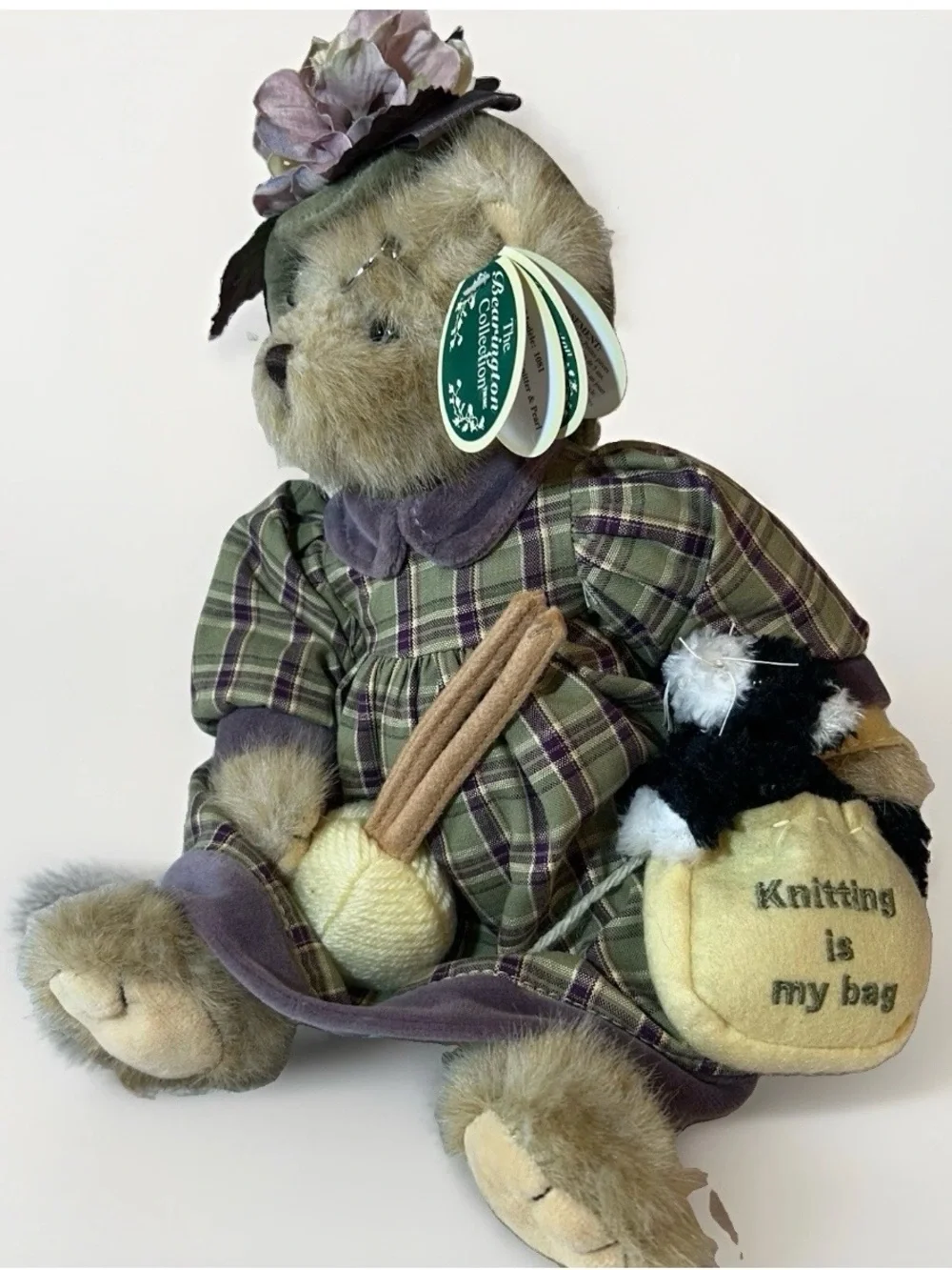 Bearington Collection Teddy Bear Plush Dressed Collectible Cottagecore Decor